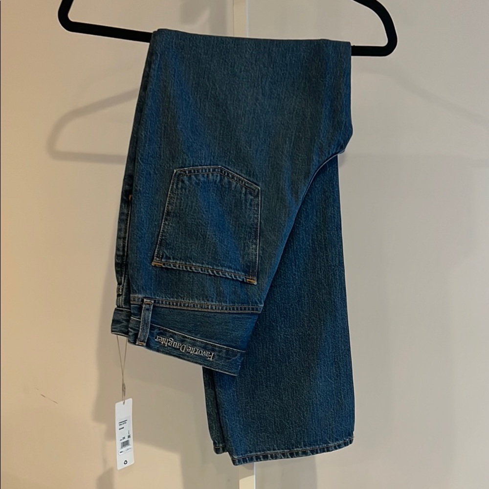 Favorite Daughter The Otto Deane Women’s Dark Blue Relaxed Jeans size 25